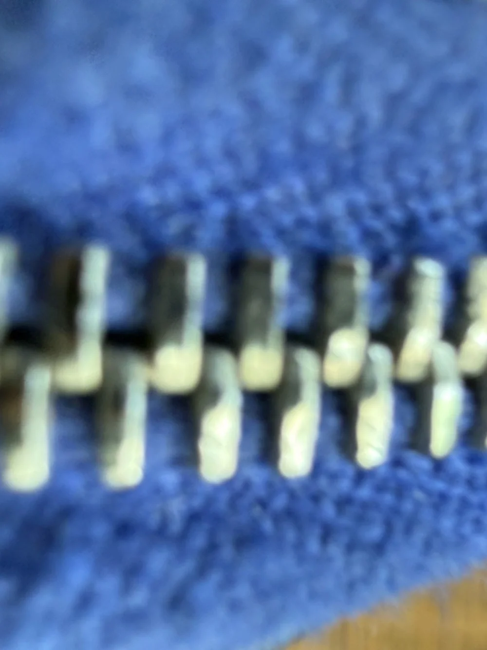 HERMES Blue Leather Zip Wallet Clutch - Picture 7 of 13